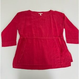 Eileen Fisher Capri Handkerchief Linen
Bateau Neck 3/4 Sleeve Top Size XS